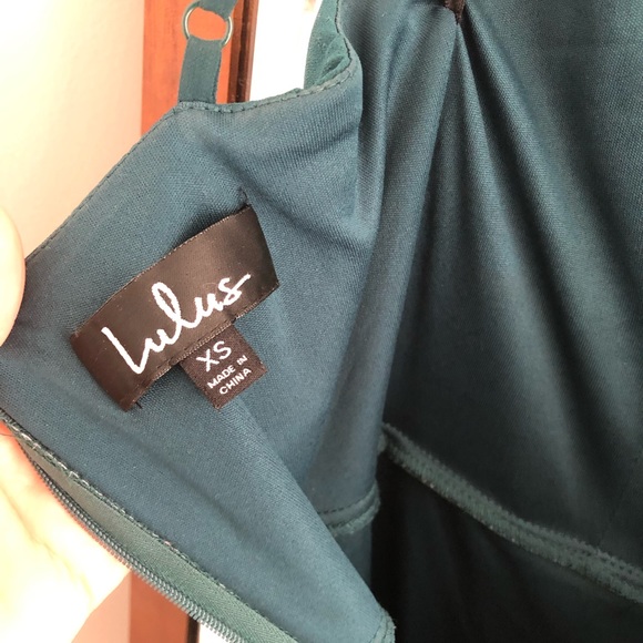 Lulus Wedding Guest Dress, Size XS, Forest Green - Picture 8 of 8